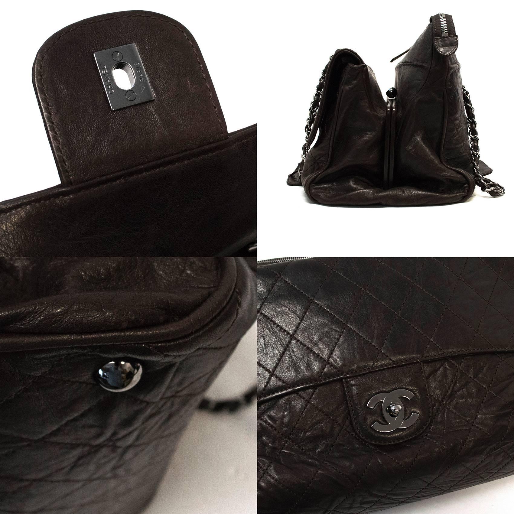 Women's Chanel Dark Brown Gladstone Bag For Sale