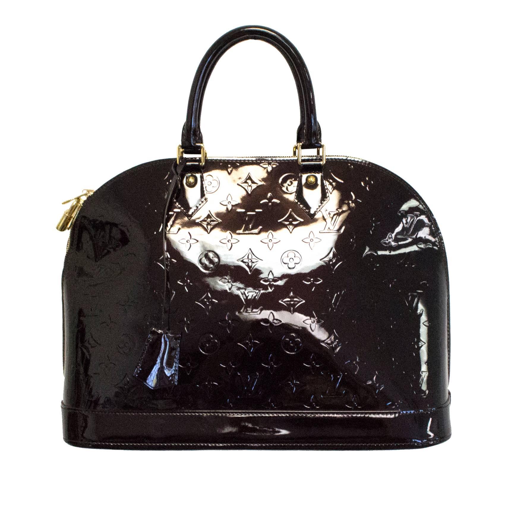 Louis Vuitton Alma GM Amarante bag For Sale