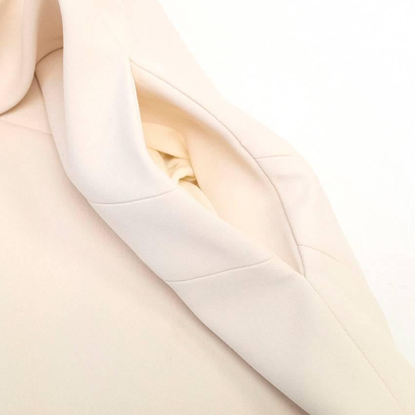 Balenciaga Cream Sleeveless Shirt Dress For Sale 2