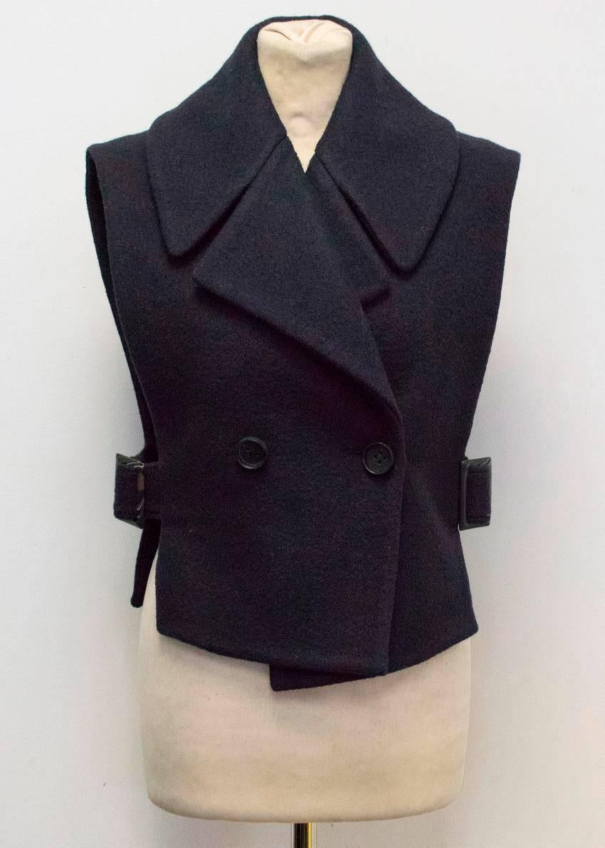 Philip Lim Leather and Wool Layered Jacket For Sale 2
