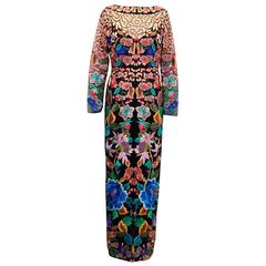 Temperley Multicoloured Floral Embroidered Dress 8