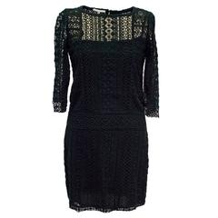 Maje Black Crochet Dress 12