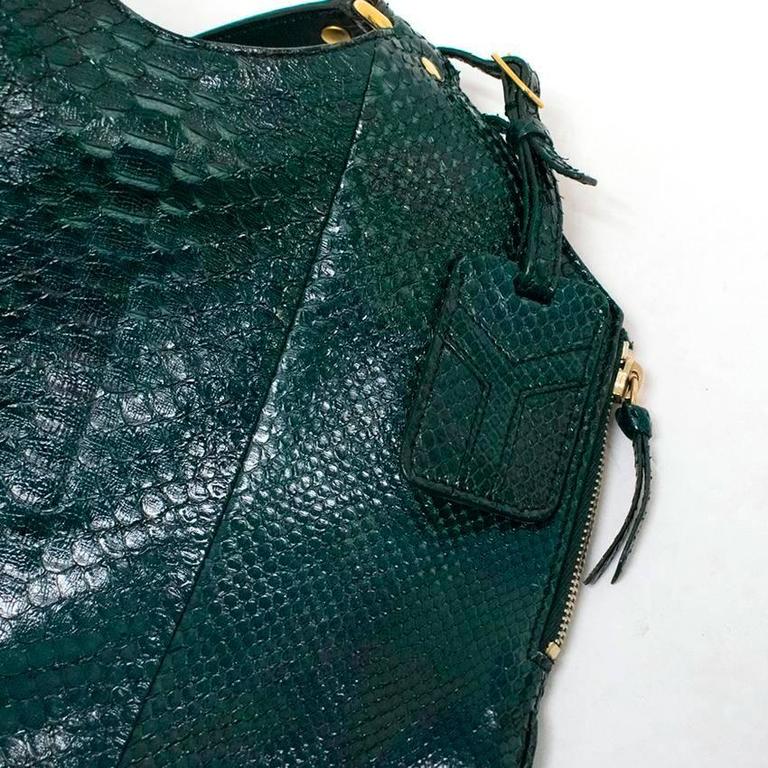ysl snake skin purse