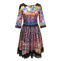 Alberta Ferretti Floral Runway Dress 11