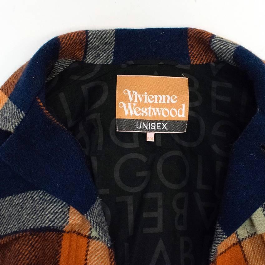Vivienne Westwood Gold Label A/W15 Unisex Tartan Coat For Sale 1