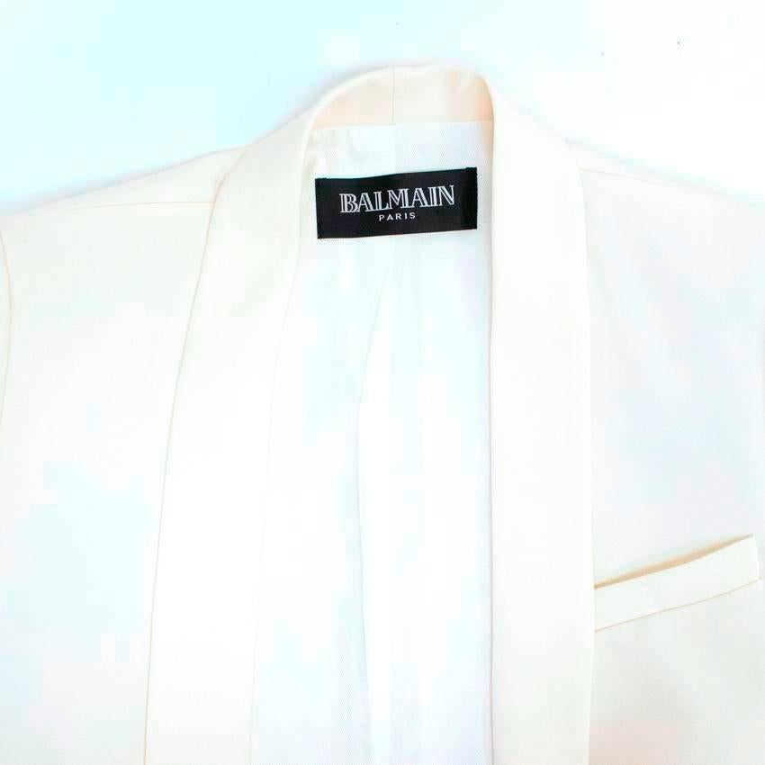 Balmain Cream Blazer For Sale 3