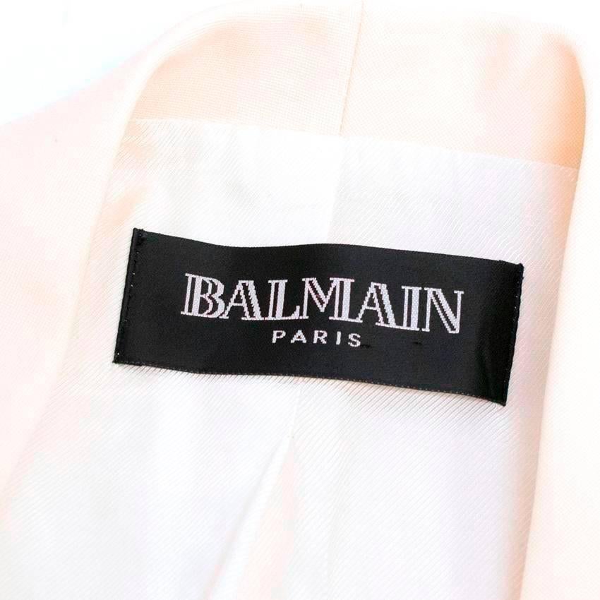 Balmain Cream Blazer For Sale 4