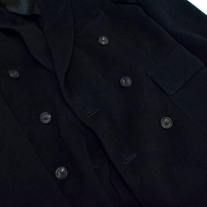 Hardy Amies Navy Cashmere Overcoat For Sale 1
