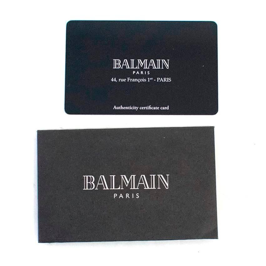 Balmain Black Crocodile Skin Tote Bag 1