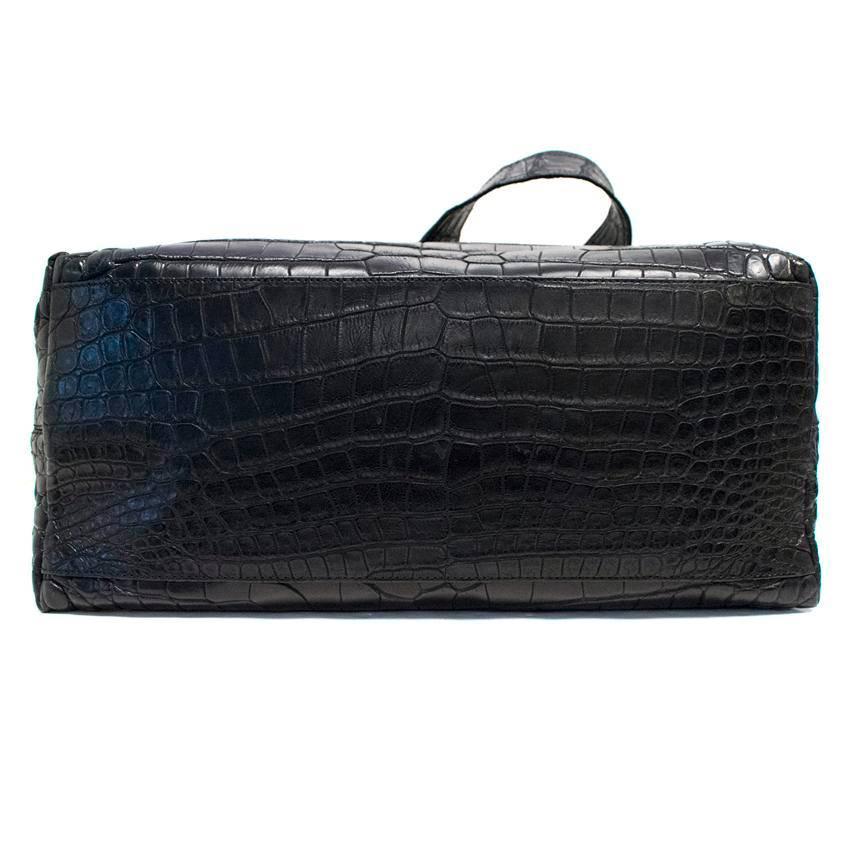 Balmain Crocodile Skin Handbag  In New Condition For Sale In London, GB