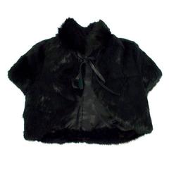 Richmond Denim Black Rabbit Fur Stole