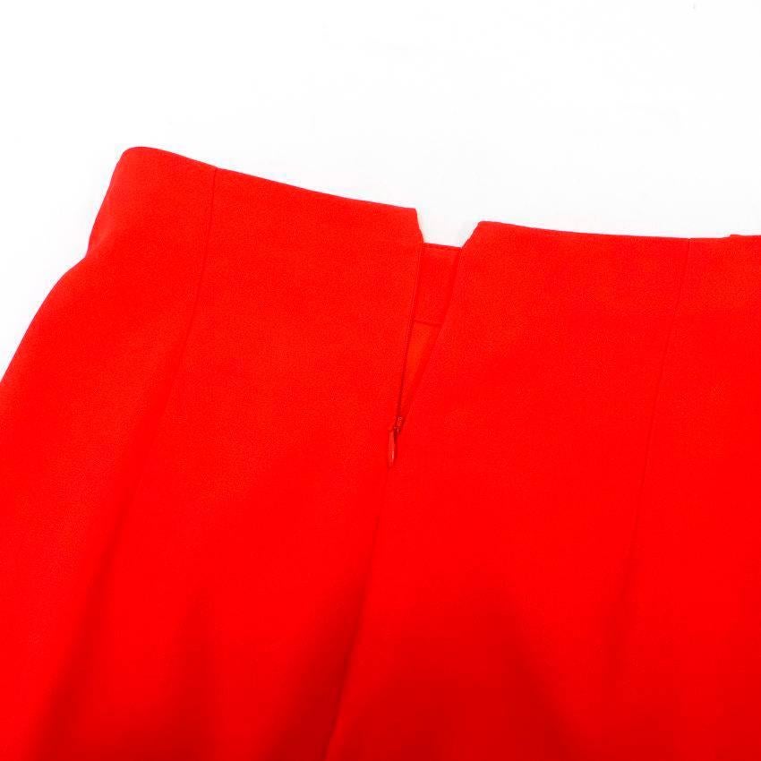 Alexander McQueen Red Two Piece Skirt Suit 3