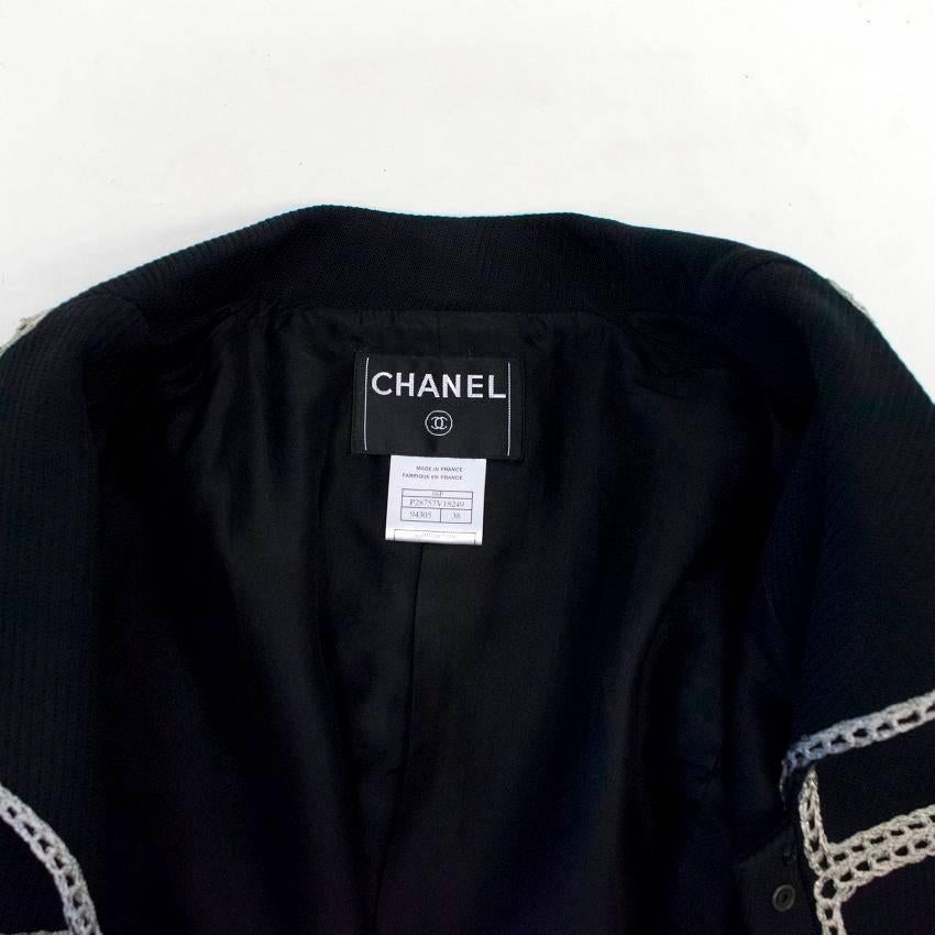 Chanel Black Military Blazer 4