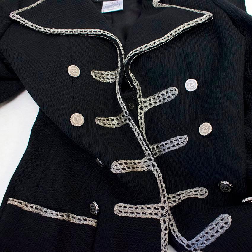 Chanel Black Military Blazer 5