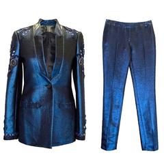 Mathew Williamson Blue Embellished Blazer 6