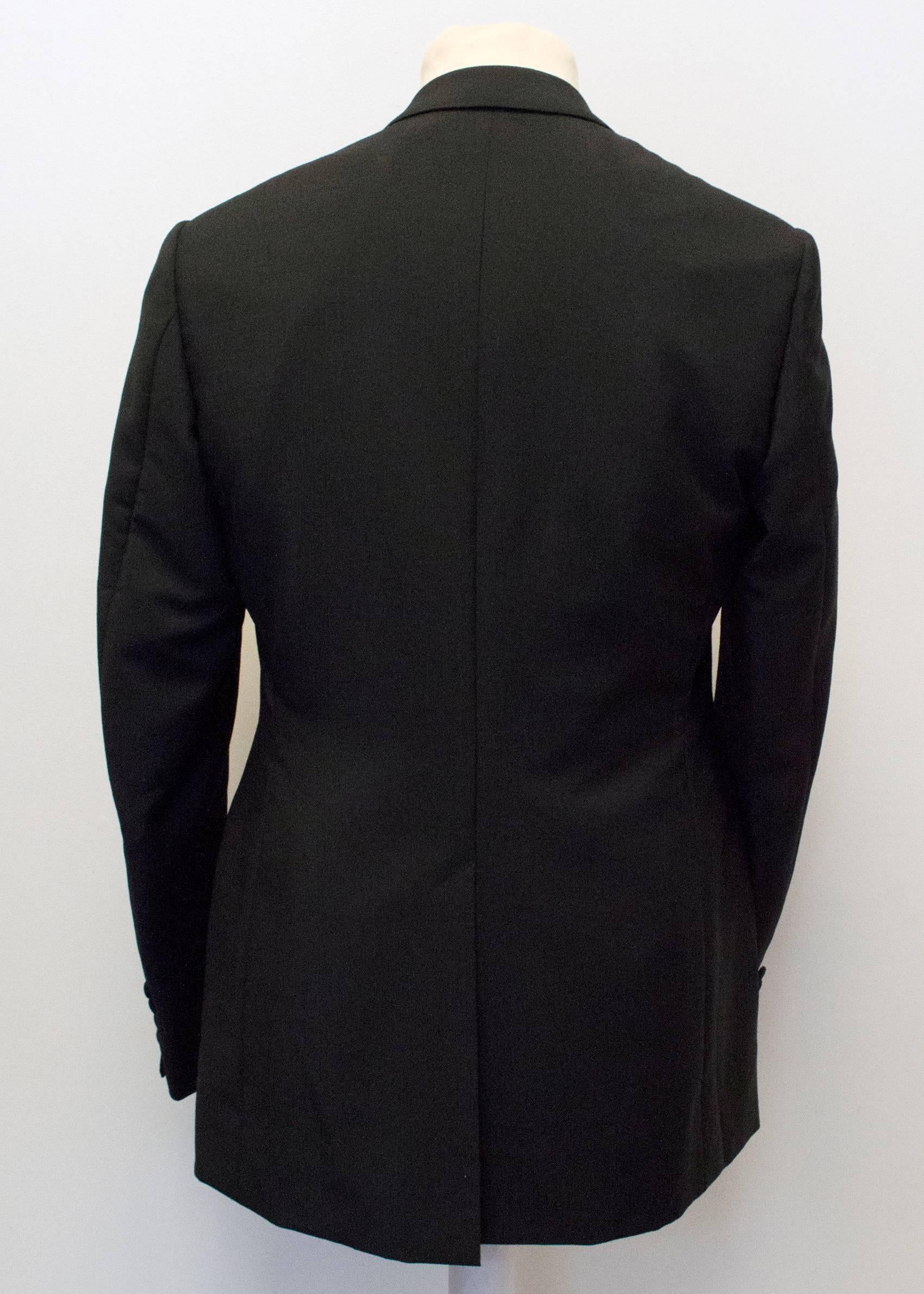 Kilgour Black Wool Trouser Suit For Sale 3