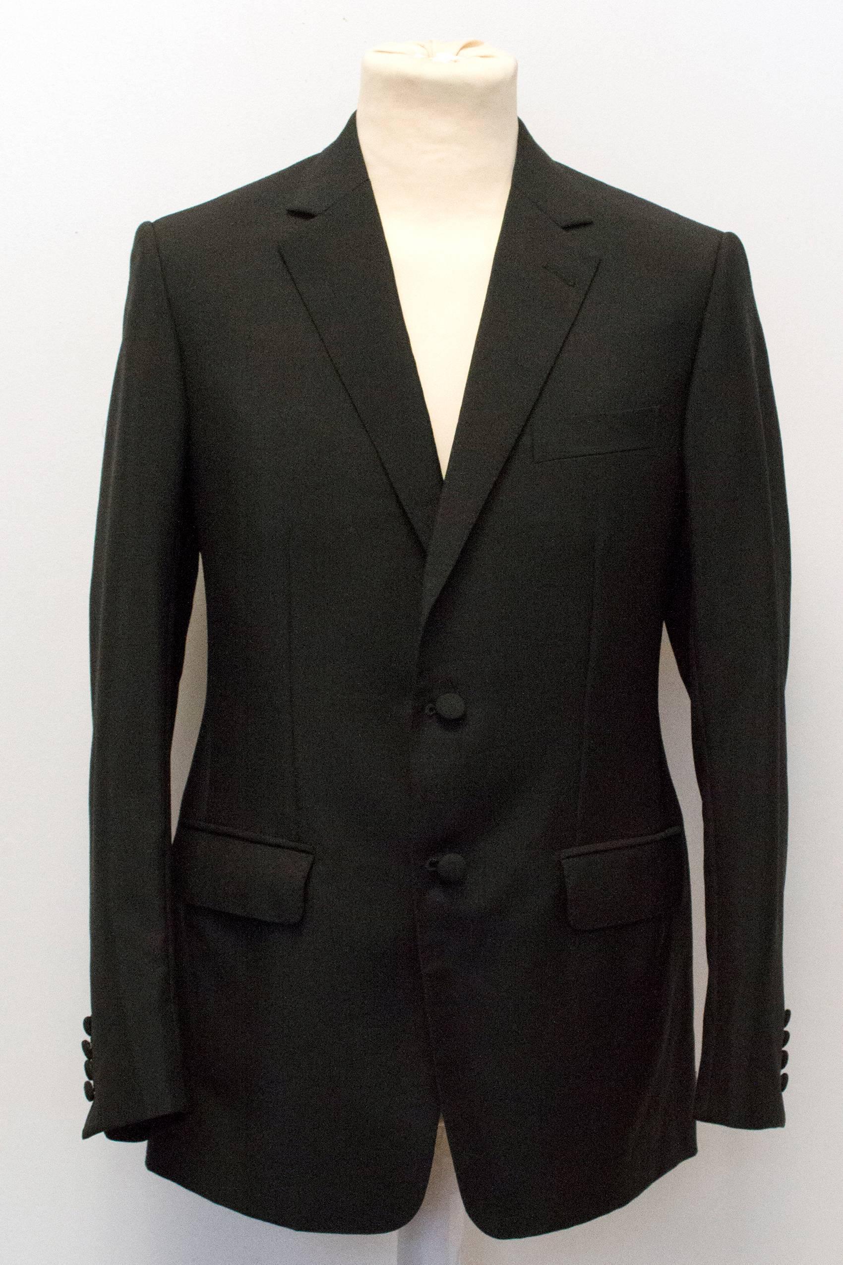 Kilgour Black Wool Trouser Suit For Sale 5