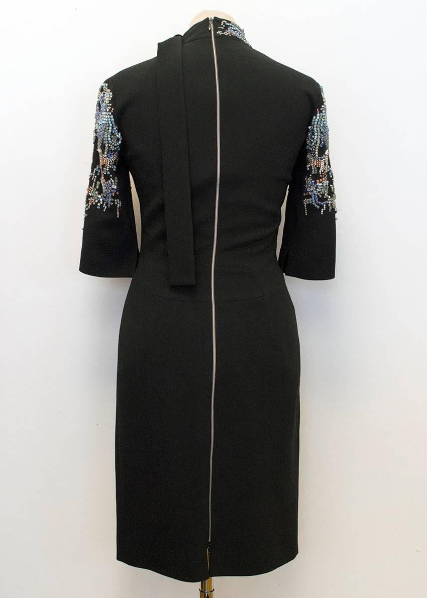 Women's Antonio Berardi Black Dress with Embellishements For Sale