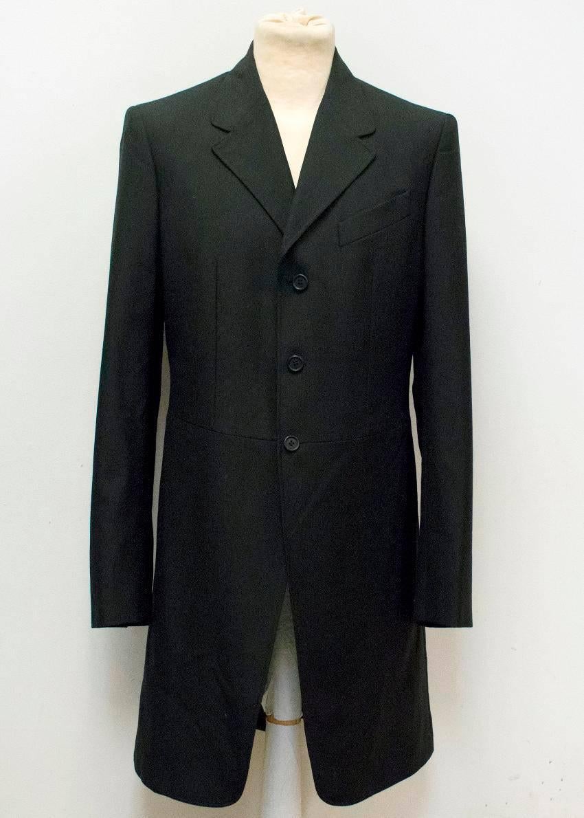 Alexander McQueen Two Piece Black Wool Suit For Sale 2