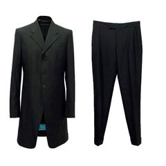 Alexander McQueen Two Piece Black Wool Suit