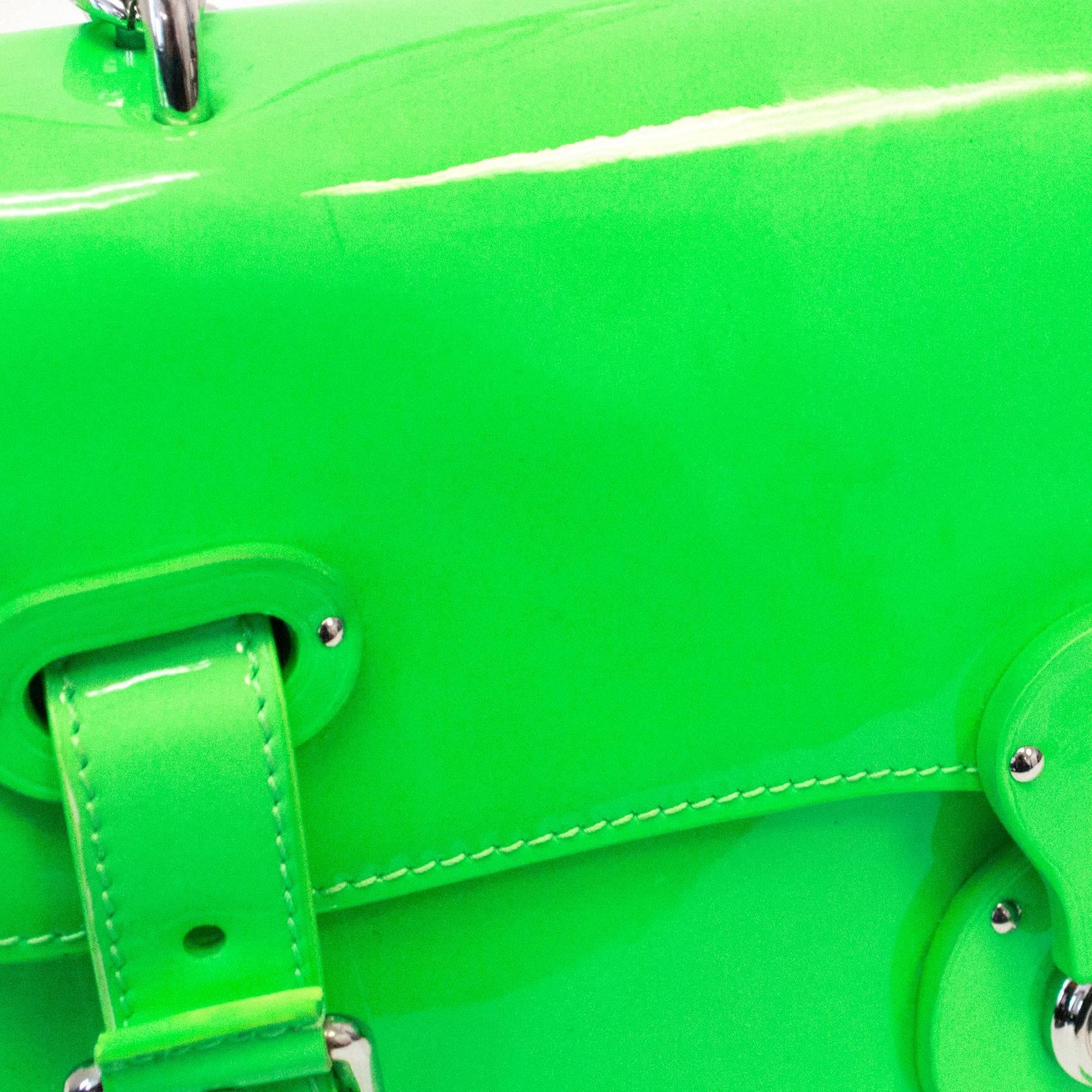 Ralph Lauren 'Ricky' Neon Green Shoulder Bag  For Sale 5