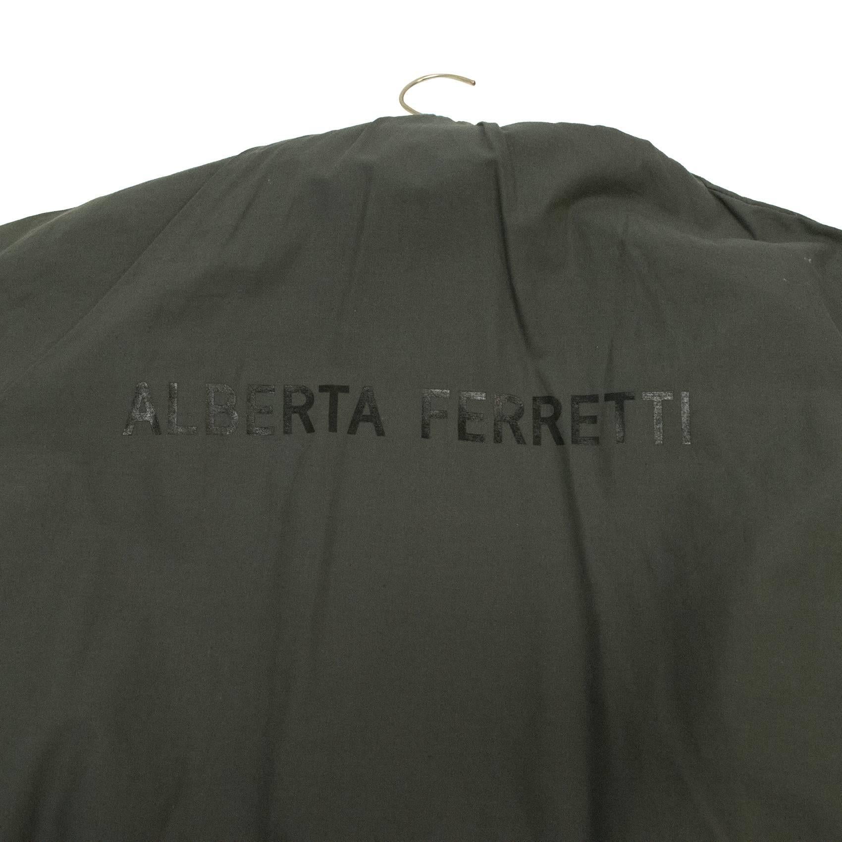 Alberta Feretti Orange Suede Coat - Size US 6 For Sale 6