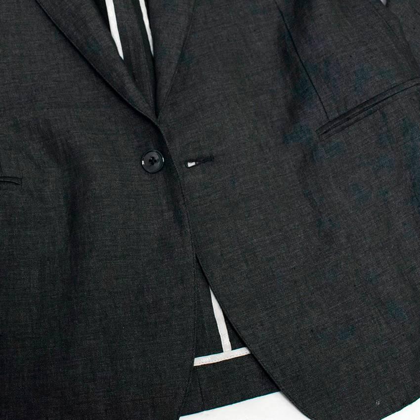 Men's Dolce & Gabbana Grey Linen Jacket	 For Sale