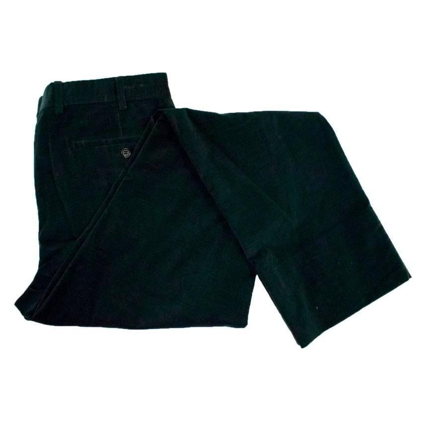 Men's Prada Dark Green Corduroy Suit For Sale