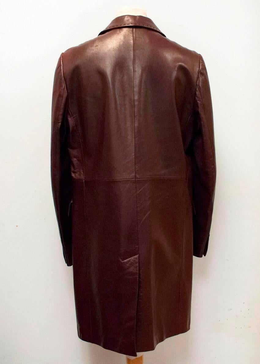 burgundy coat mens