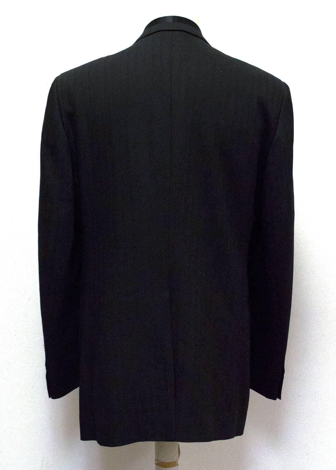  Dolce & Gabbana Black Striped Single-Buttoned Blazer In Excellent Condition For Sale In London, GB