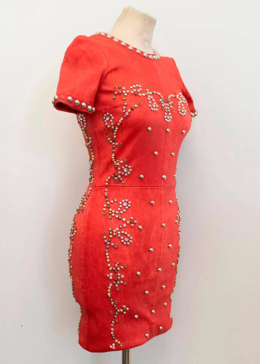 red studded dress