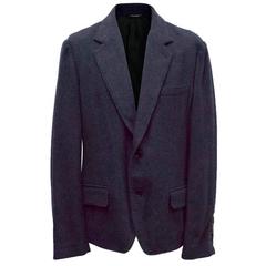 Dolce & Gabbana Mens Navy Blue Wool Blazer 9