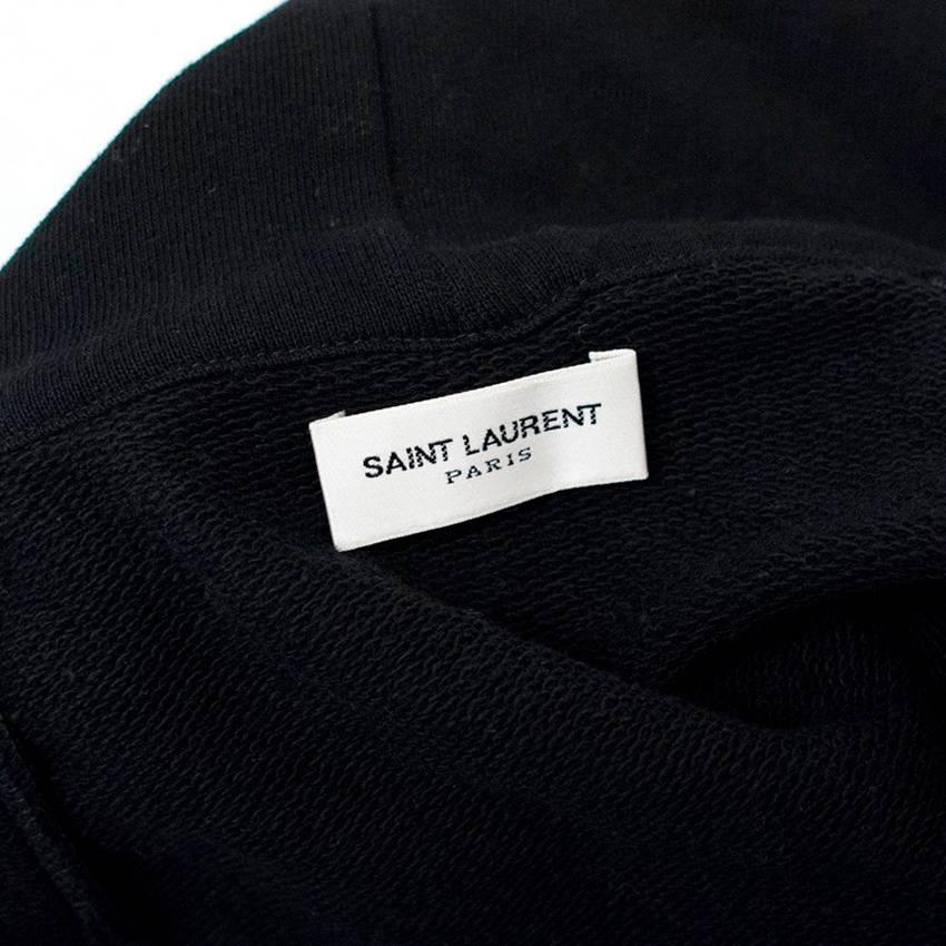 Saint Laurent Black Hoodie For Sale 2