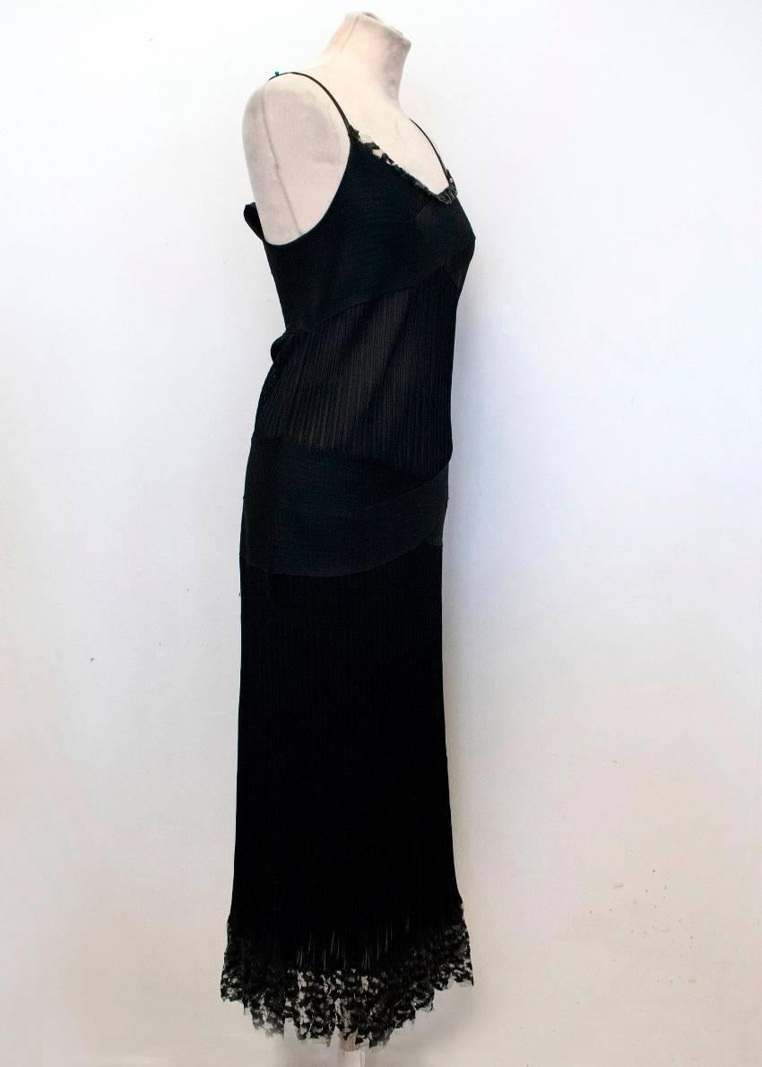 ankle length black dress