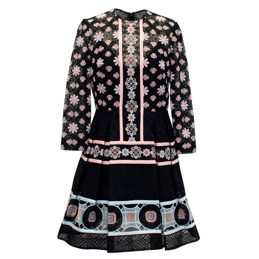  Elie Saab Floral Crochet Couture Dress For Sale