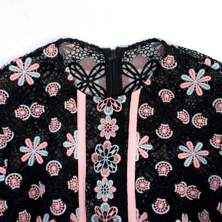  Elie Saab Floral Crochet Couture Dress For Sale 4
