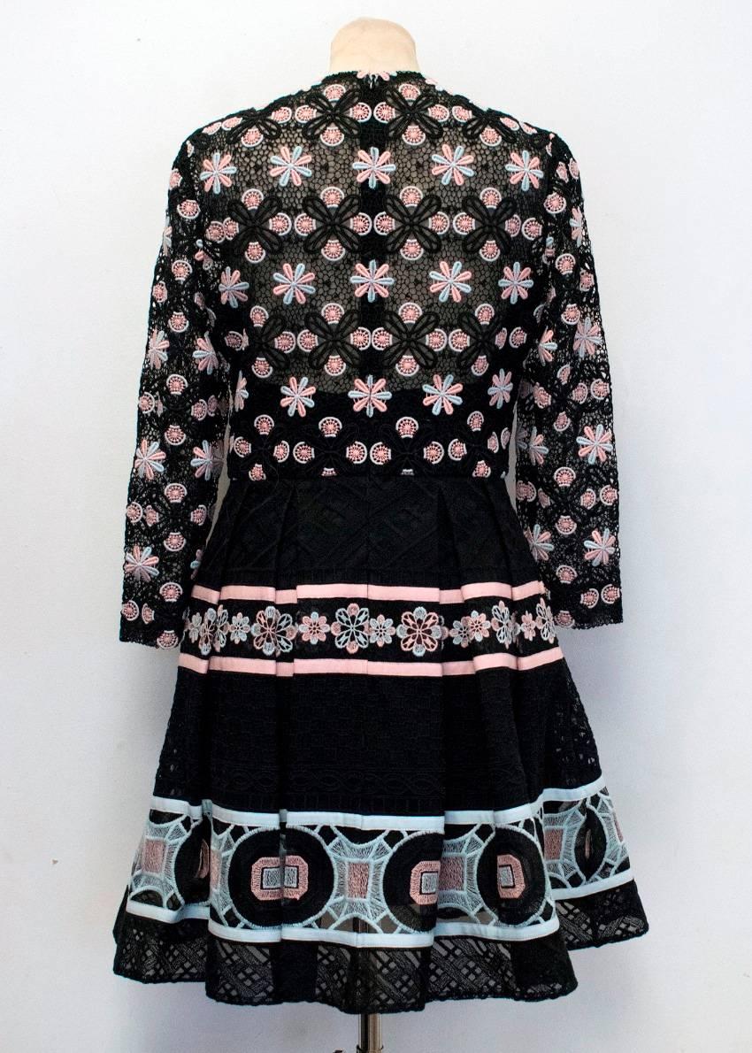  Elie Saab Floral Crochet Couture Dress For Sale 3