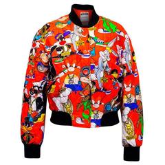 Moschino Couture Quilted Printed Silk-twill Bomber Jacket 3