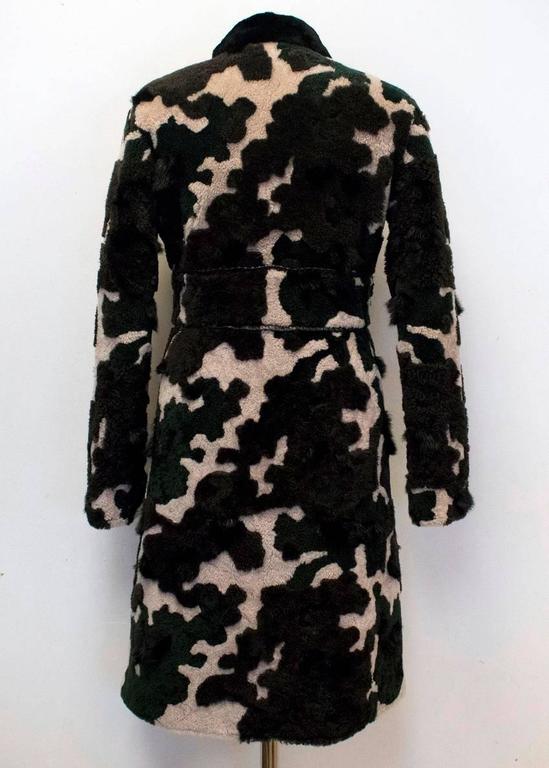 Fay Camouflage Coat with Mink and Rabbit Trimmings For Sale at 1stDibs