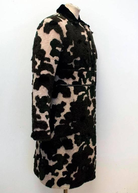 Fay Camouflage Coat with Mink and Rabbit Trimmings For Sale at 1stDibs