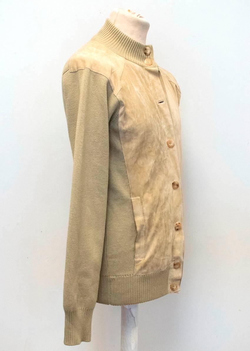 Gucci Men's Khaki Wool Jacket In Excellent Condition For Sale In London, GB