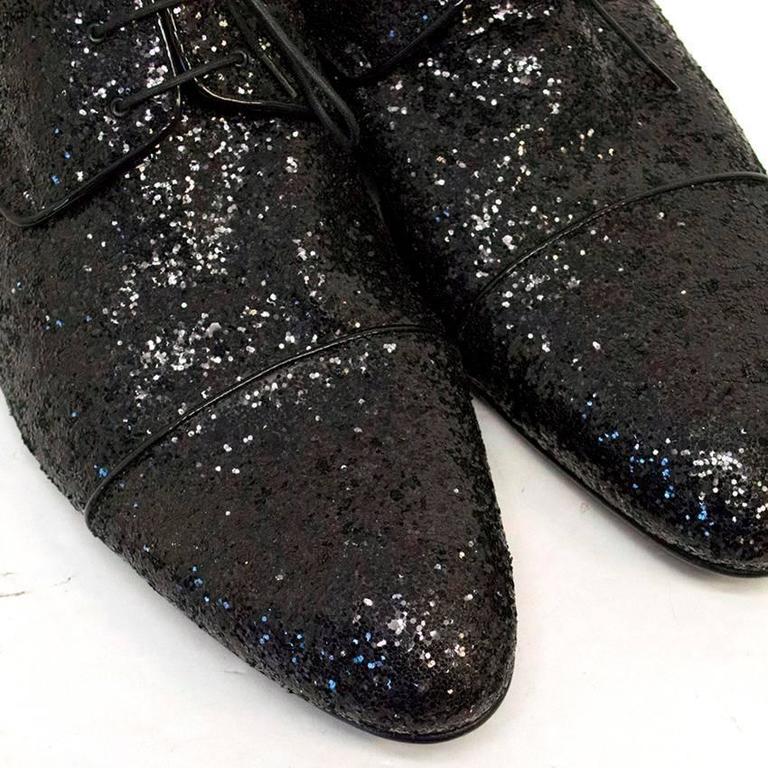 Glitter trainers Louis Vuitton Black size 38 EU in Glitter - 12015411