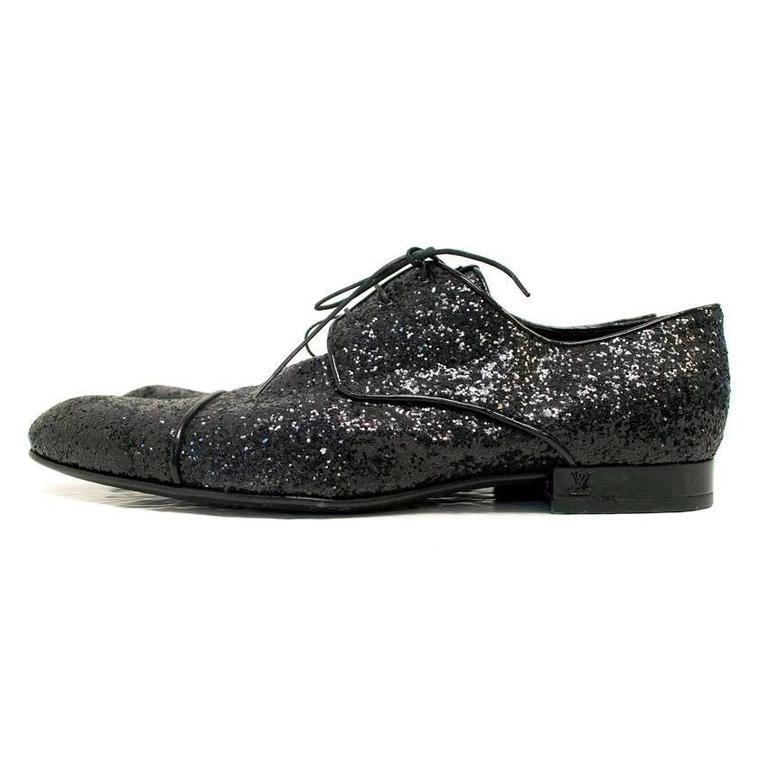 mens black glitter dress shoes