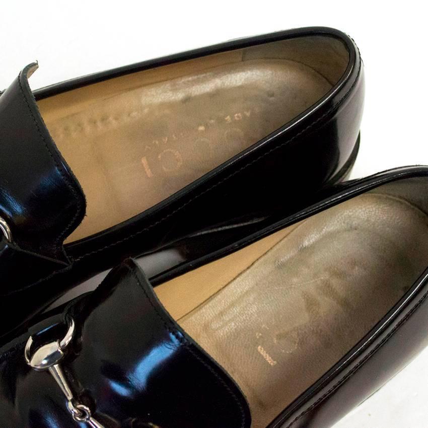 Gucci Black Leather Loafers For Sale 1