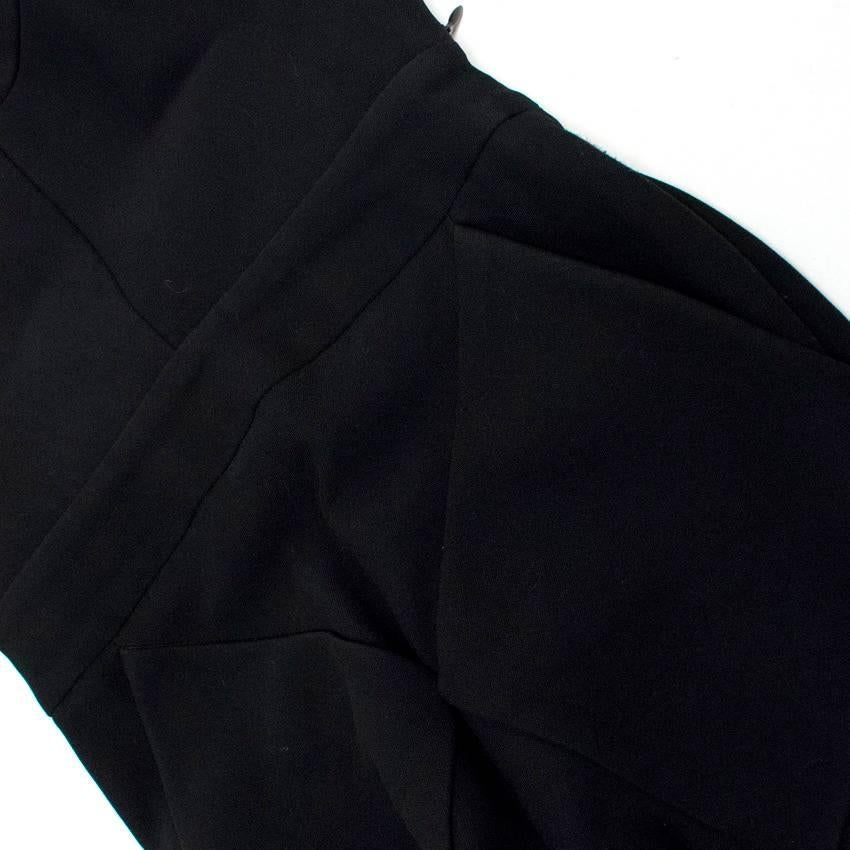 Women's Balenciaga Black Halter Neck Crepe Jumpsuit For Sale