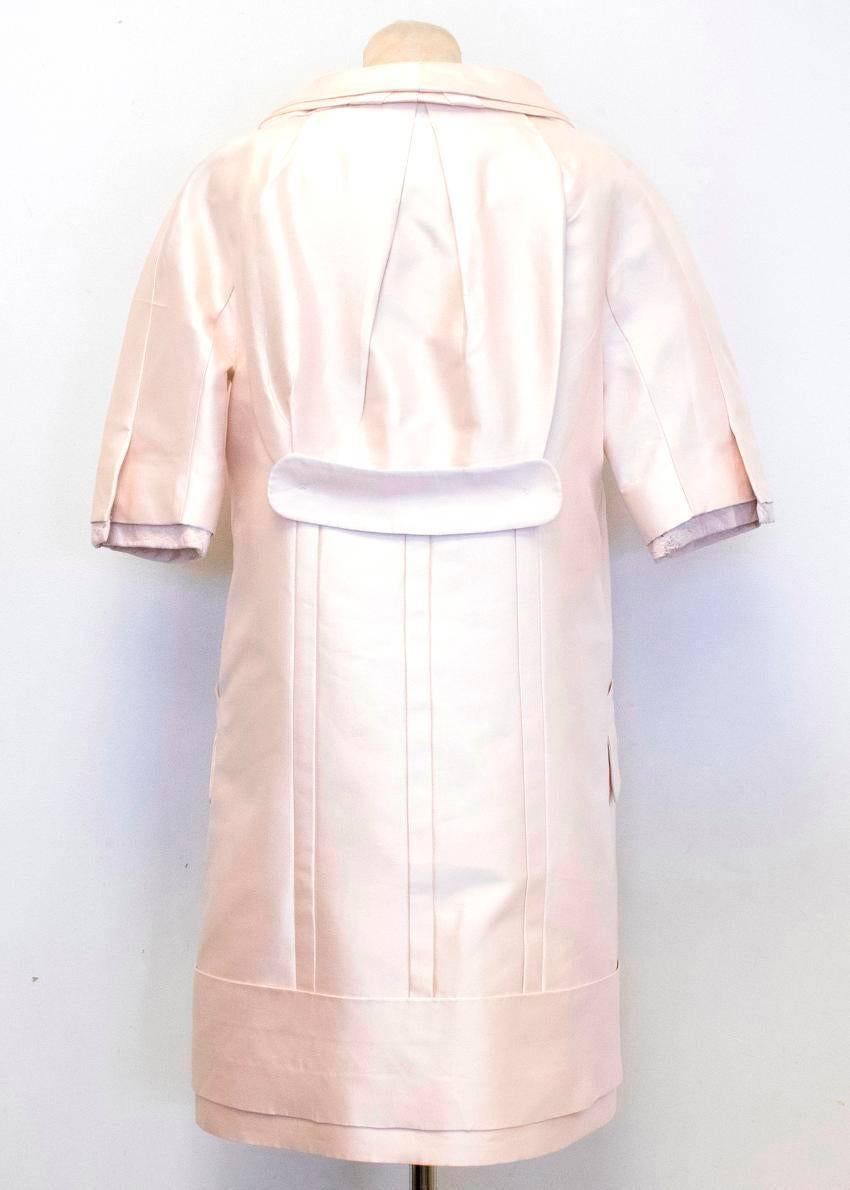 Louis Vuitton Cream Silk Lightweight Coat In Good Condition For Sale In London, GB