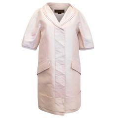 Louis Vuitton Cream Silk Lightweight Coat 8