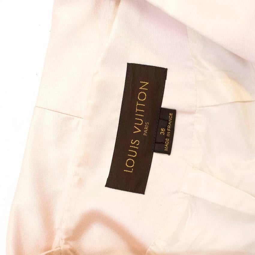 Louis Vuitton Cream Silk Lightweight Coat For Sale 5