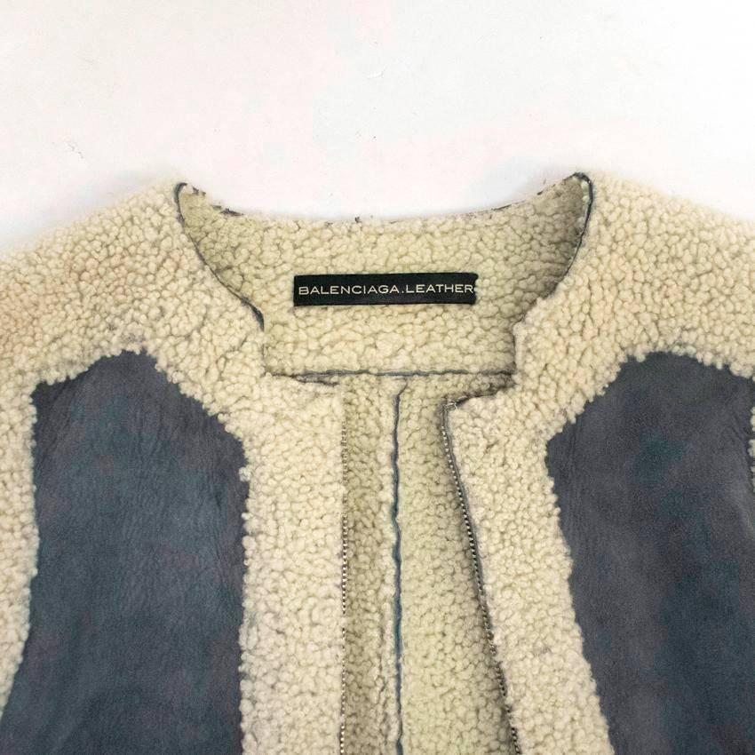 balenciaga suede jacket