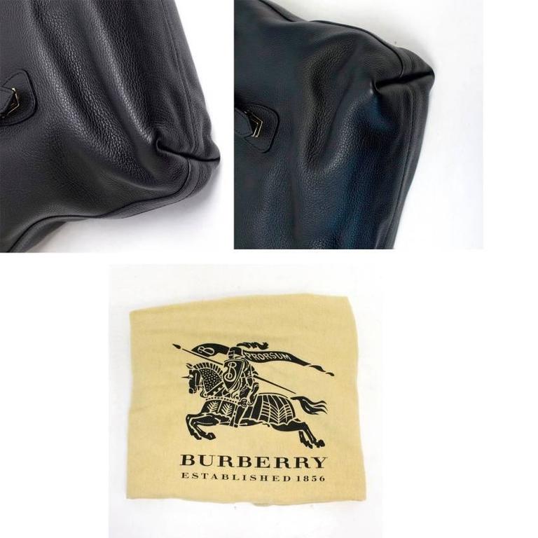 Burberry Men's Leather Black Satchel For Sale at 1stdibs